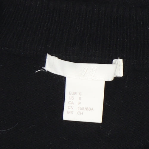 H&M Women's Black Pullover Jumper, Size S