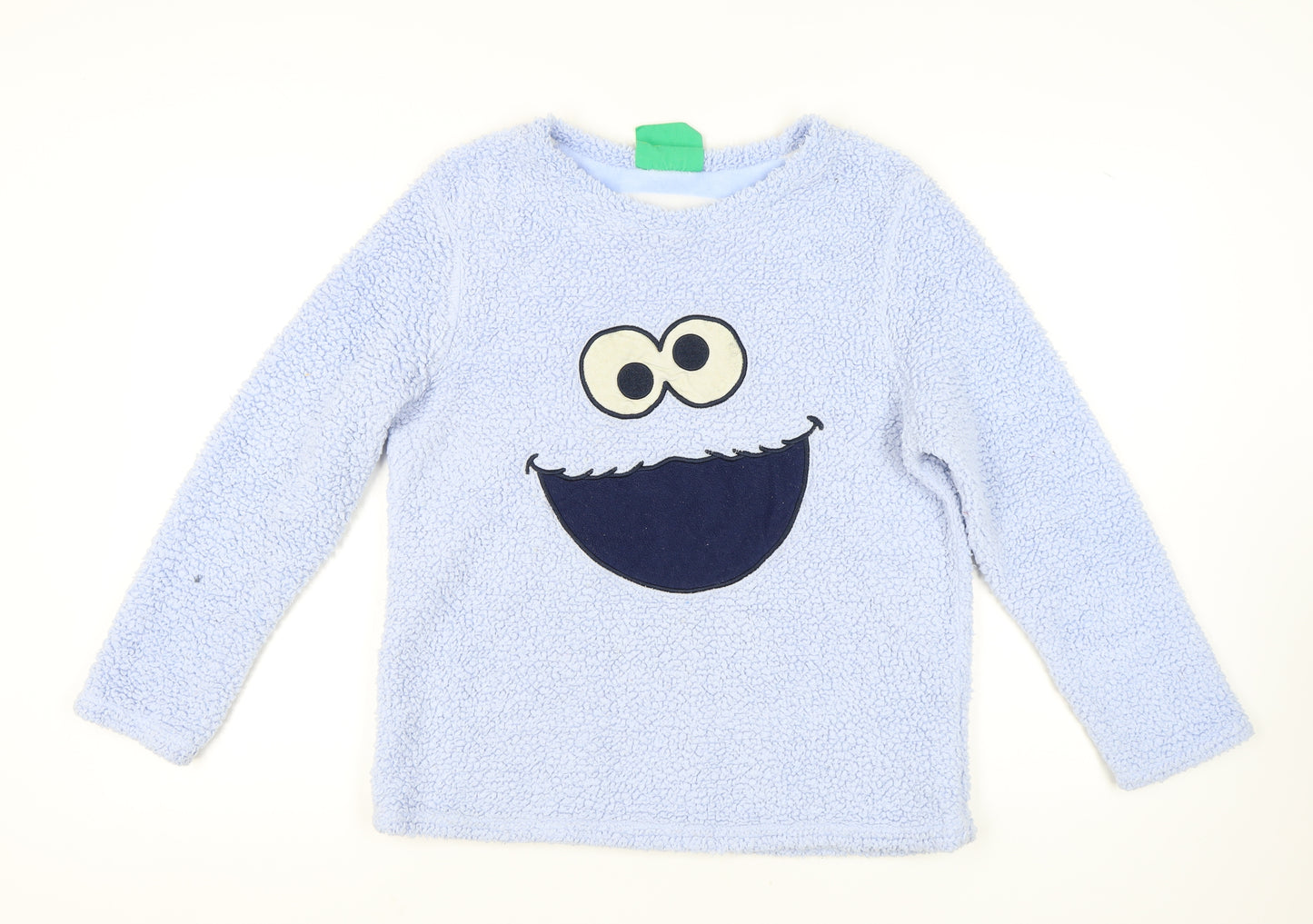 Sesame Street Women's Blue Fleece Jumper - Size 12-14