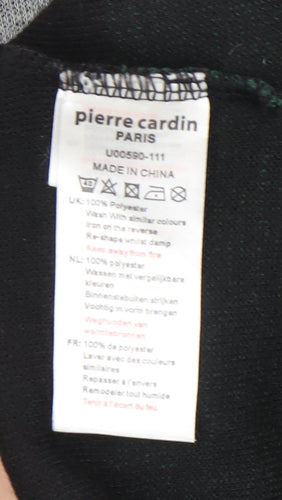 Pierre Cardin Men's Grey Striped Pullover Jumper, Size L