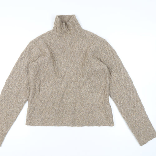 Camilla Pihl Women's Beige High Neck Pullover Jumper