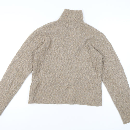 Camilla Pihl Women's Beige High Neck Pullover Jumper