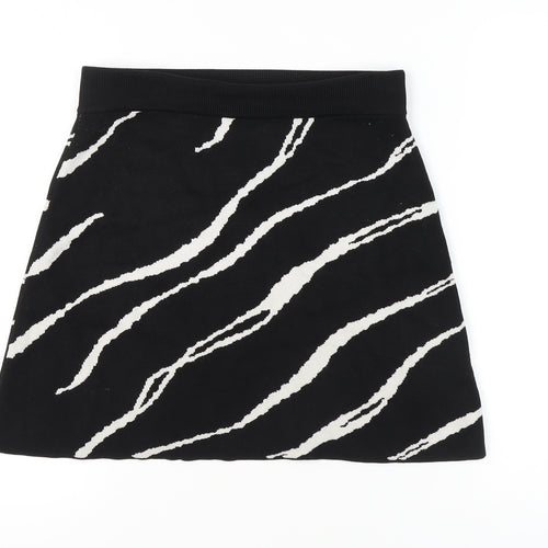 Weekday Women's Black Animal Print Skirt M