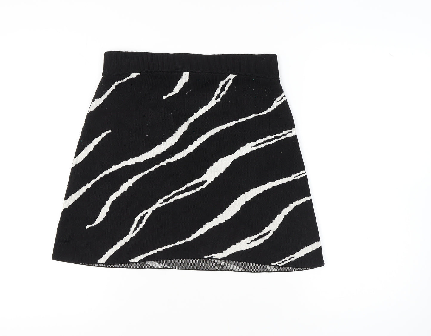 Weekday Women's Black Animal Print Skirt M