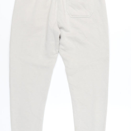 Nicce Men Ivory Jogger Trousers M with Logo