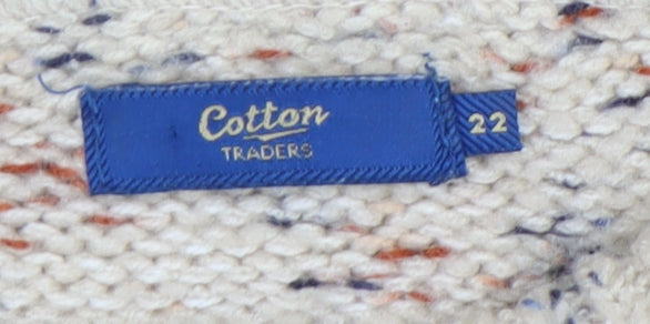 Cotton Traders Women's Beige Pullover Size 22