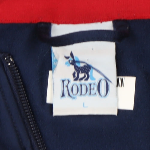 Rodeo Men's Large Colourblock Zip Sweatshirt