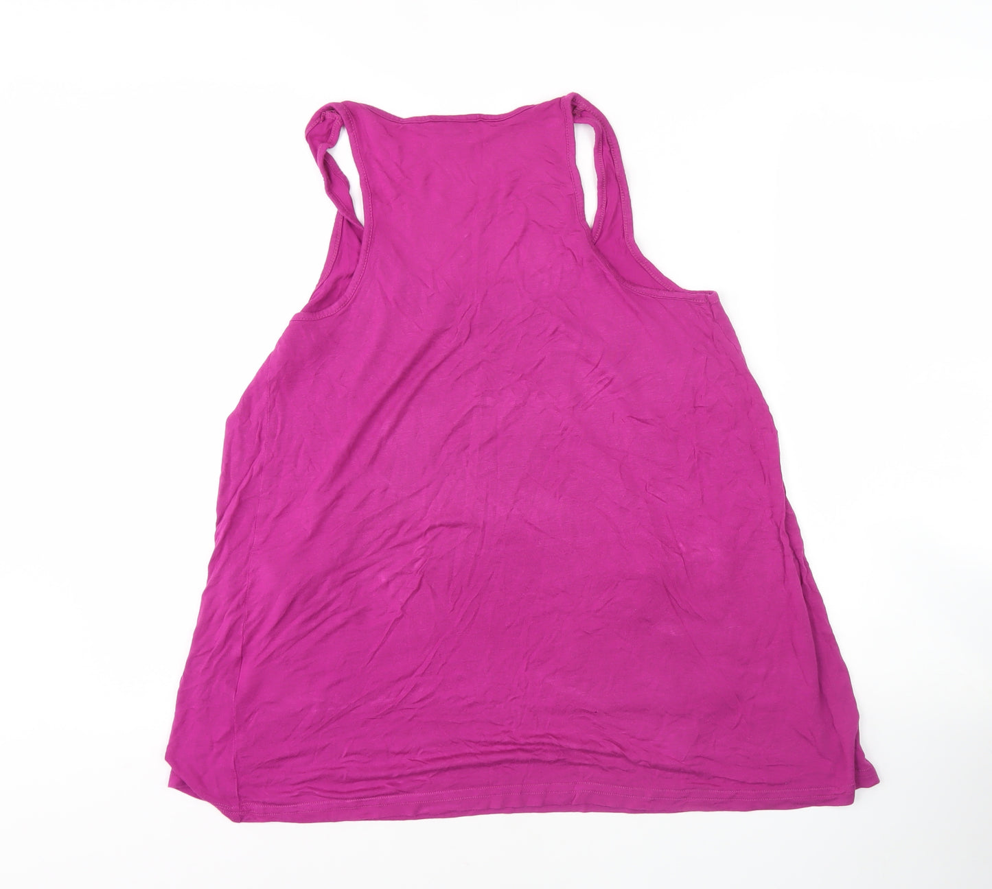 Beach Time Pink Viscose Tank Top for Women Size 6