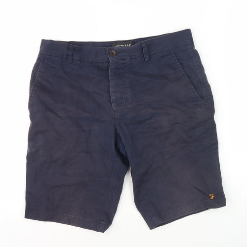 Farah Men's Blue Chino Shorts, Size 30