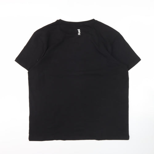 Huel Men's Black XL Crew Neck T-Shirt with Logo