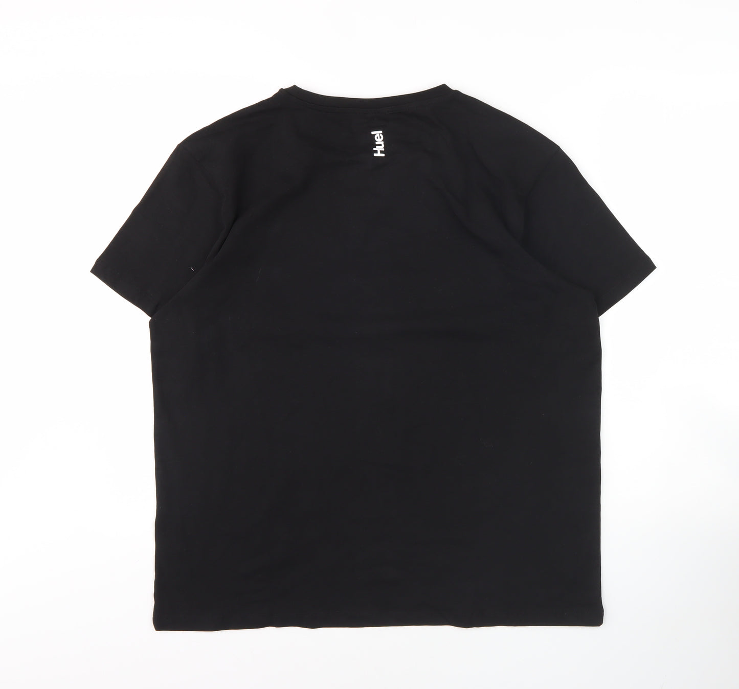 Huel Men's Black XL Crew Neck T-Shirt with Logo