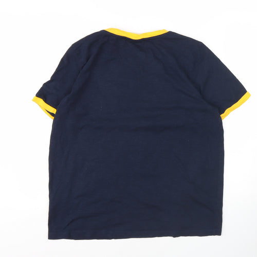 Superdry Women's Blue Ringer T-Shirt Size 14