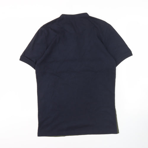 Easy Men's Colourblock T-Shirt, Size S, Henley Neck, Cotton