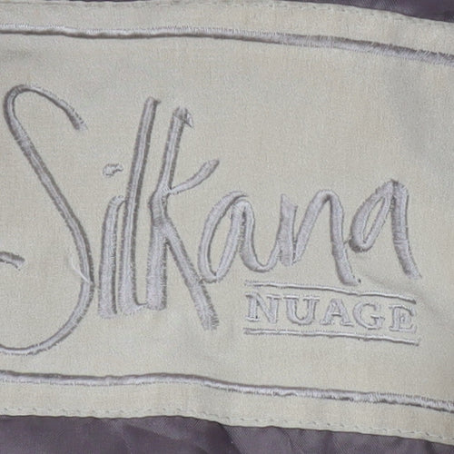 Silkana Women's Beige Hooded Coat M Size