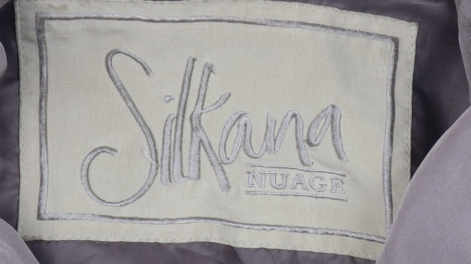 Silkana Women's Beige Hooded Coat M Size