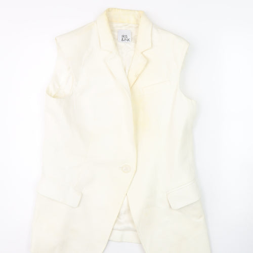 Iris & Ink Women's Ivory Blazer Size 12