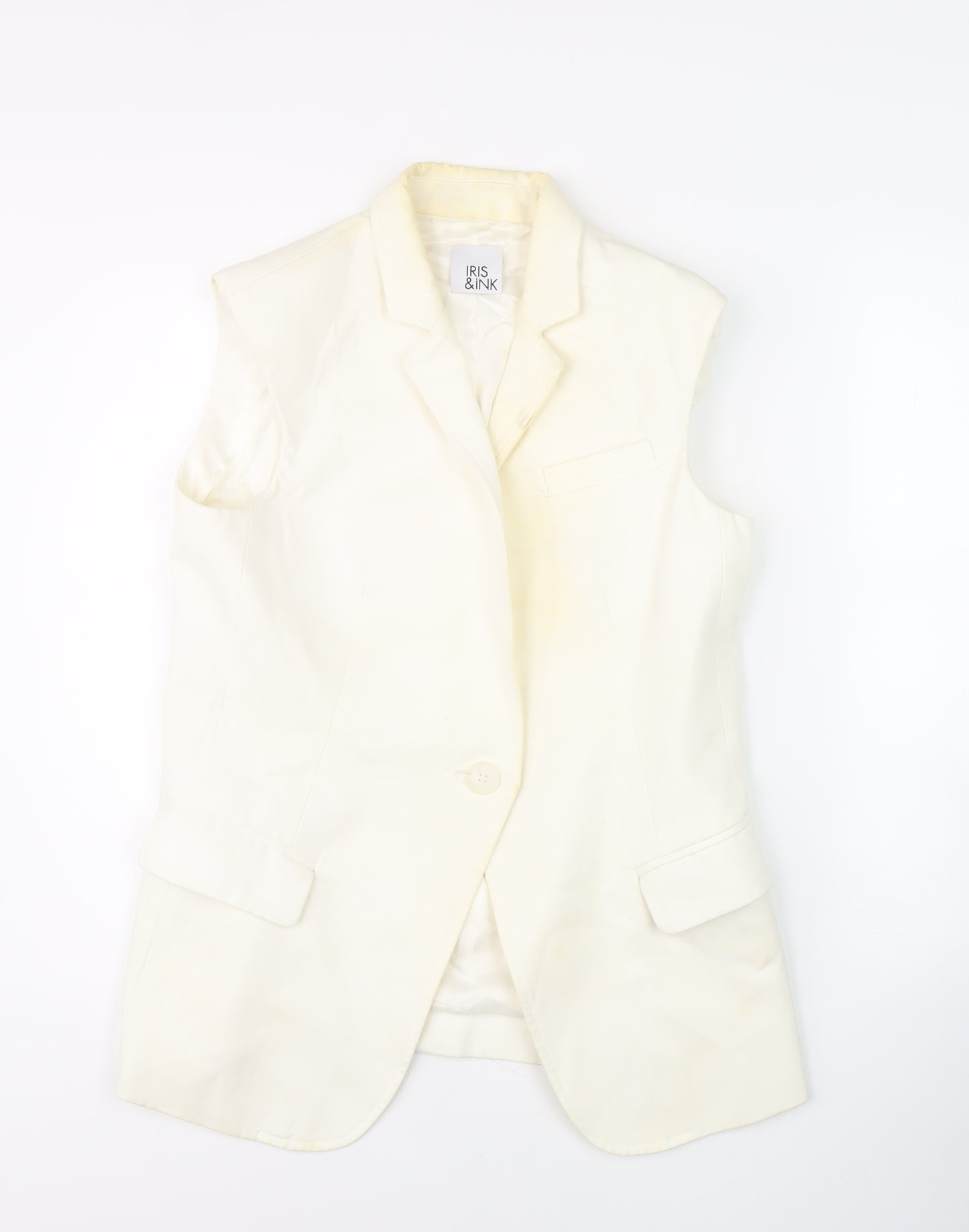 Iris & Ink Women's Ivory Blazer Size 12