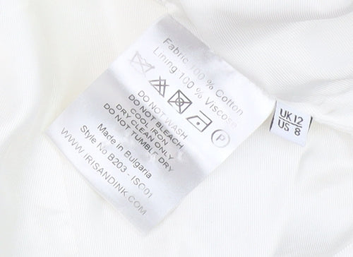 Iris & Ink Women's Ivory Blazer Size 12