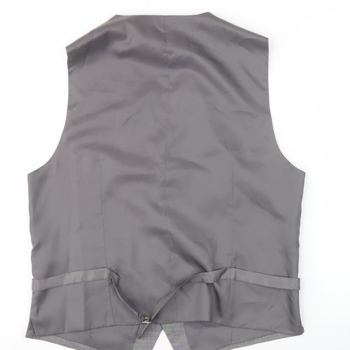 Vincere Men's Grey Suit Waistcoat, Size 42L