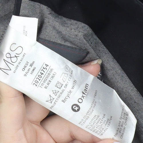 Marks and Spencer Men's Black Slim Fit Blazer