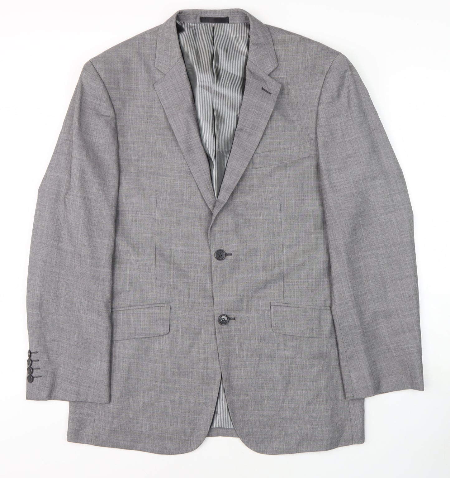 Vincere Men's Grey 40 Regular Blazer Business Formal