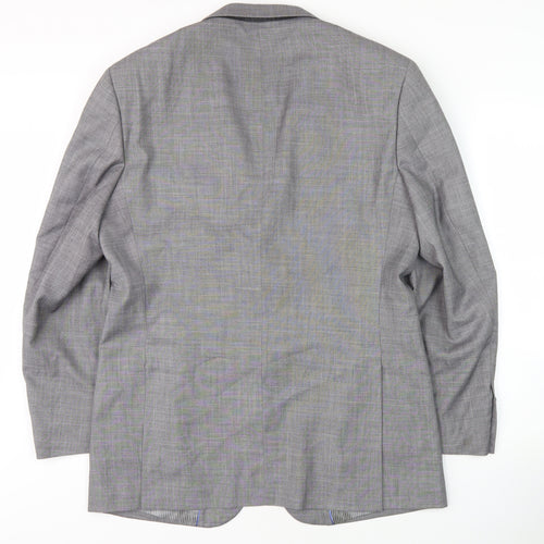 Vincere Men's Grey 40 Regular Blazer Business Formal