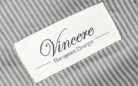 Vincere Men's Grey 40 Regular Blazer Business Formal