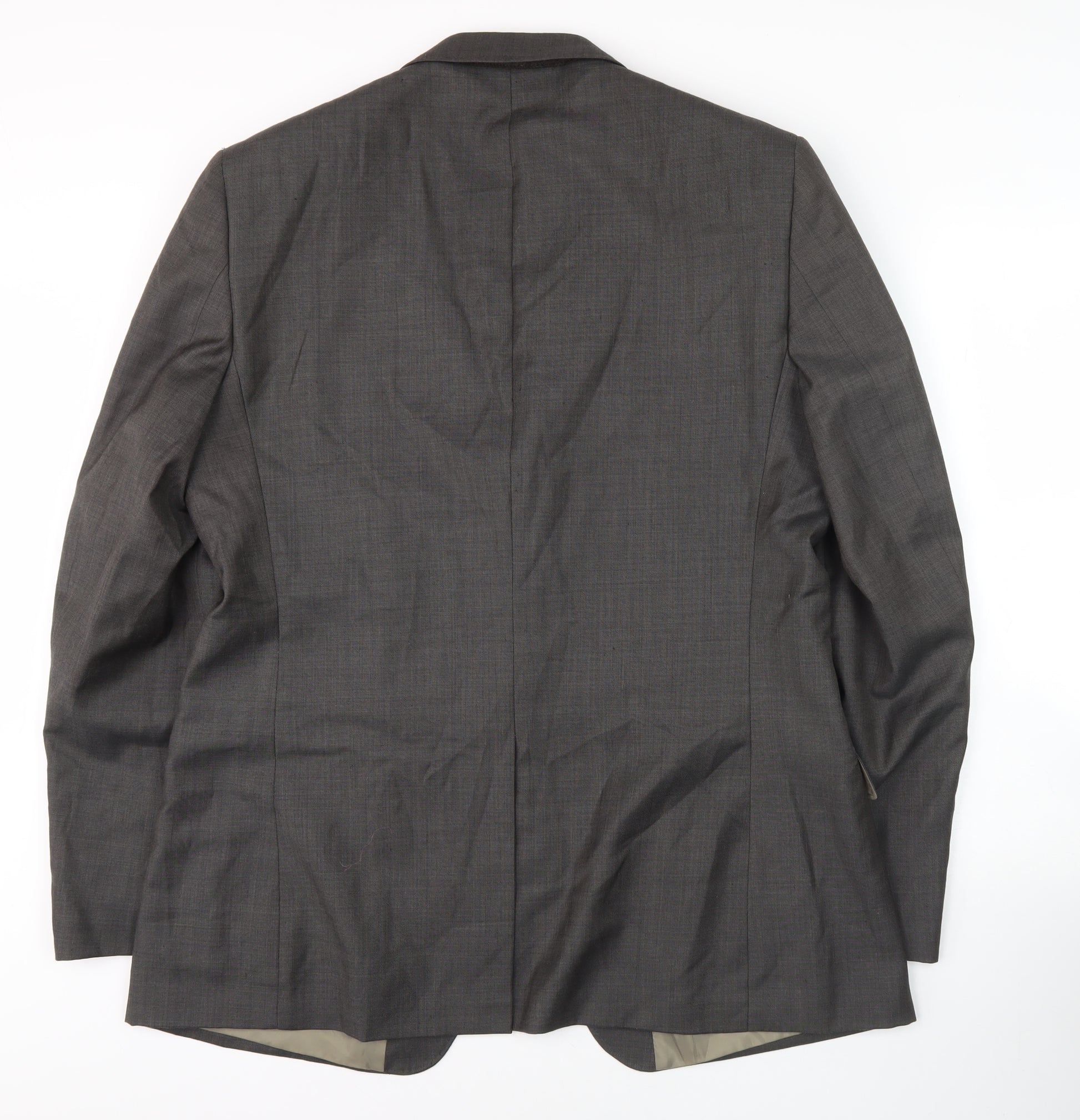 Tom English Grey Men's Suit Jacket, Size 44L Single-Breasted – Preworn