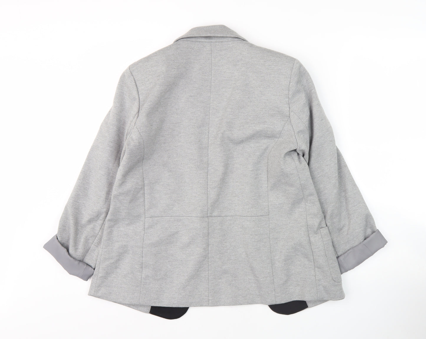 Oasis Women's Grey Blazer, Size 10, Regular Fit, Lined