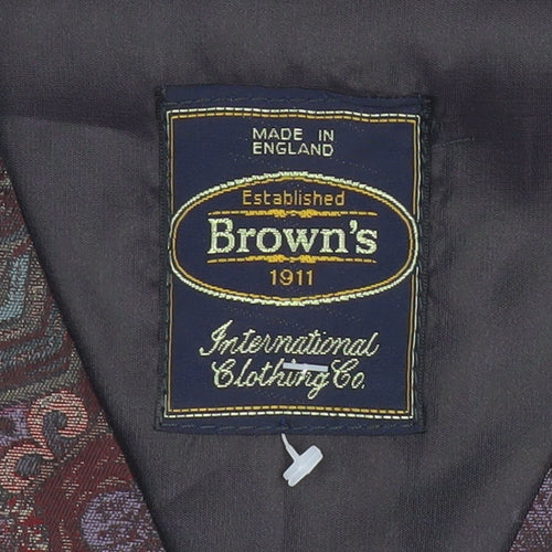 Brown's C&A Men's Multicoloured Waistcoat M Floral