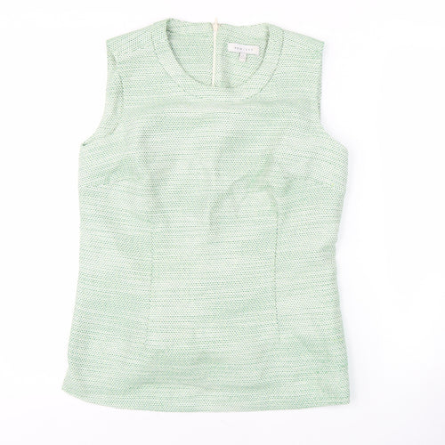 Kew 159 Women's Green Blouse Size 12 Sleeveless Elegant Casual