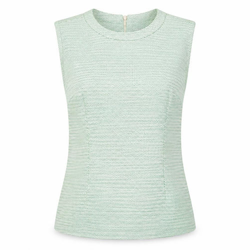 Kew 159 Women's Green Blouse Size 12 Sleeveless Elegant Casual