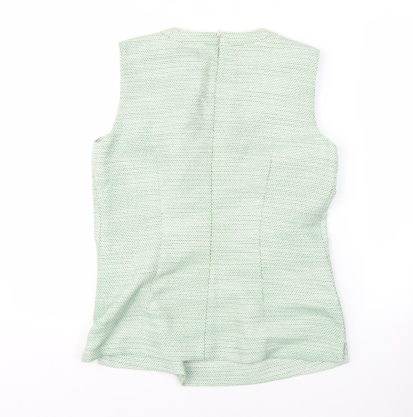 Kew 159 Women's Green Blouse Size 12 Sleeveless Elegant Casual