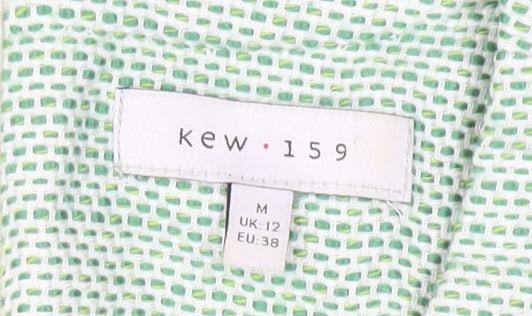 Kew 159 Women's Green Blouse Size 12 Sleeveless Elegant Casual
