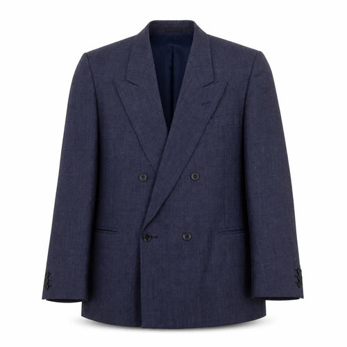 Harbarry of England Men's Blue Double-Breasted Blazer 40S