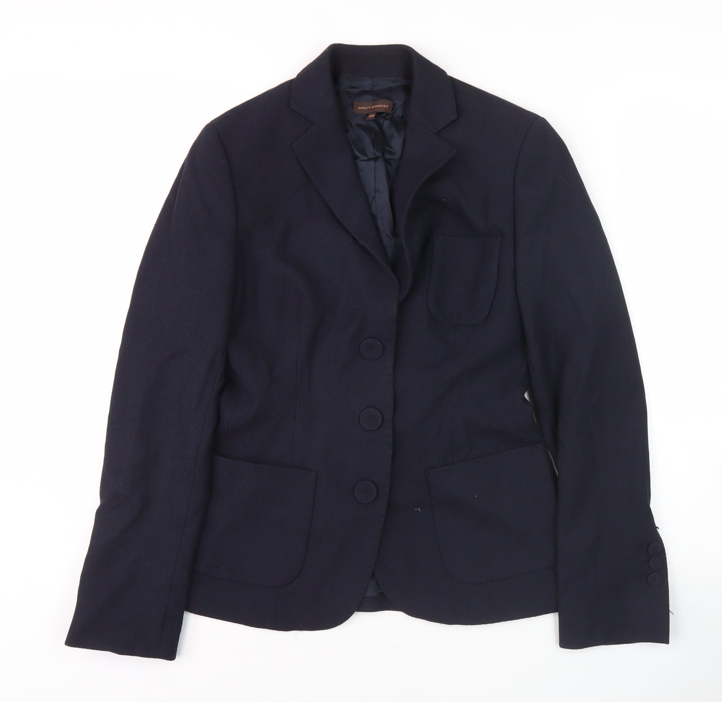 Adolfo Dominguez Women's Blue Blazer Size 10