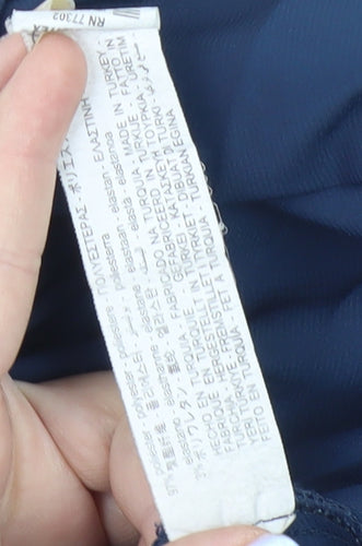 Zara Women's Blue Midi Pleated Skirt Size 10