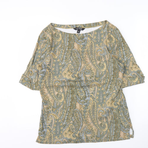 Ralph Lauren Women's Paisley T-Shirt, Multicoloured, L