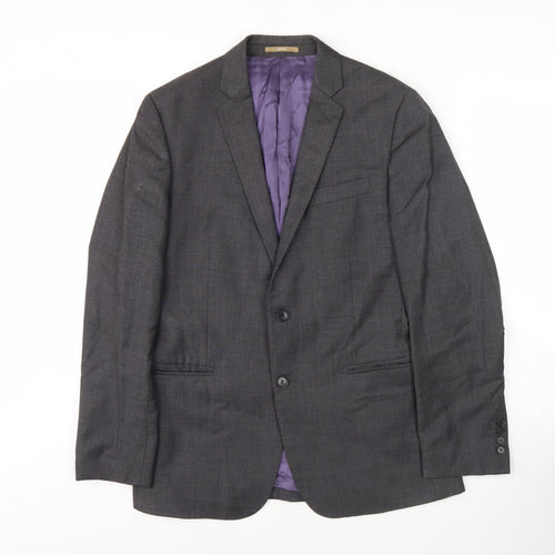 Richard James Men's Grey Wool Blazer Size 40 Regular