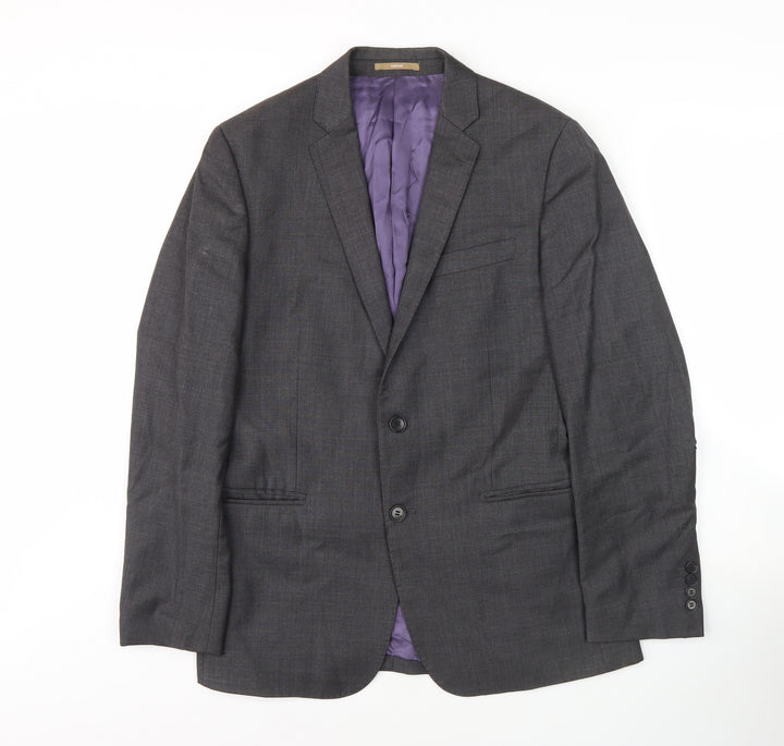Richard James Men's Grey Wool Blazer Size 40 Regular