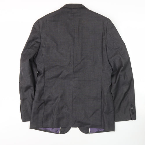 Richard James Men's Grey Wool Blazer Size 40 Regular