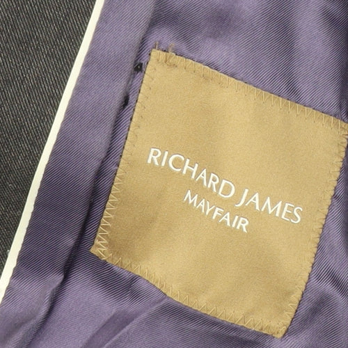 Richard James Men's Grey Wool Blazer Size 40 Regular