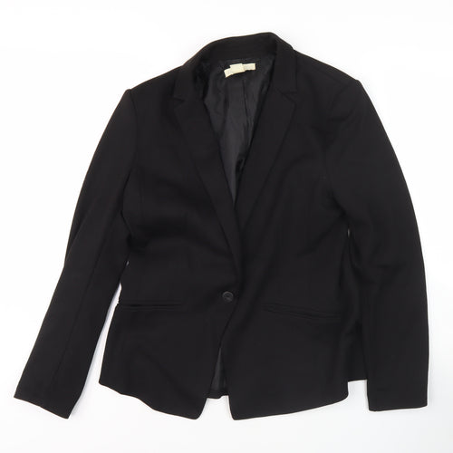 H&M Women's Black Blazer, Size 14, Regular Fit