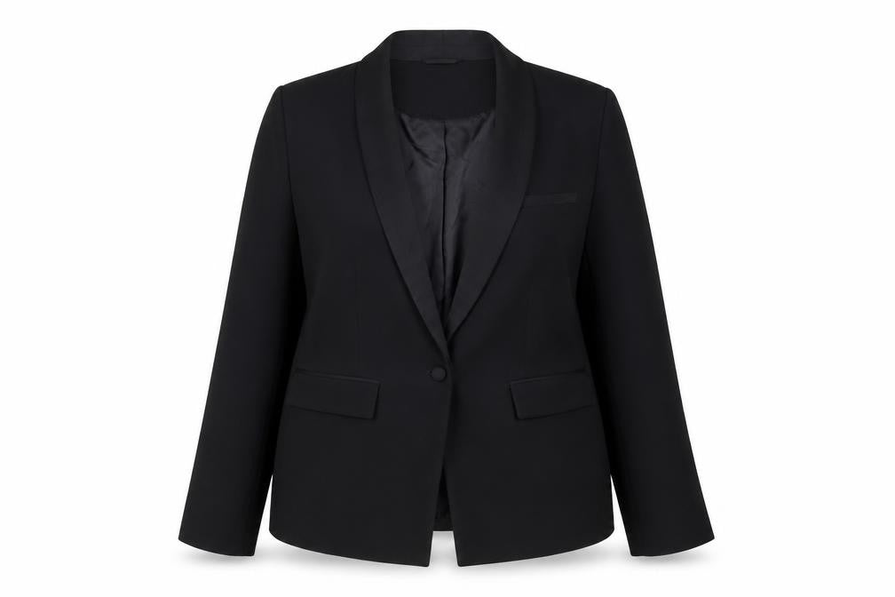 Front view of New Look Women's Black Suit Jacket, size 16