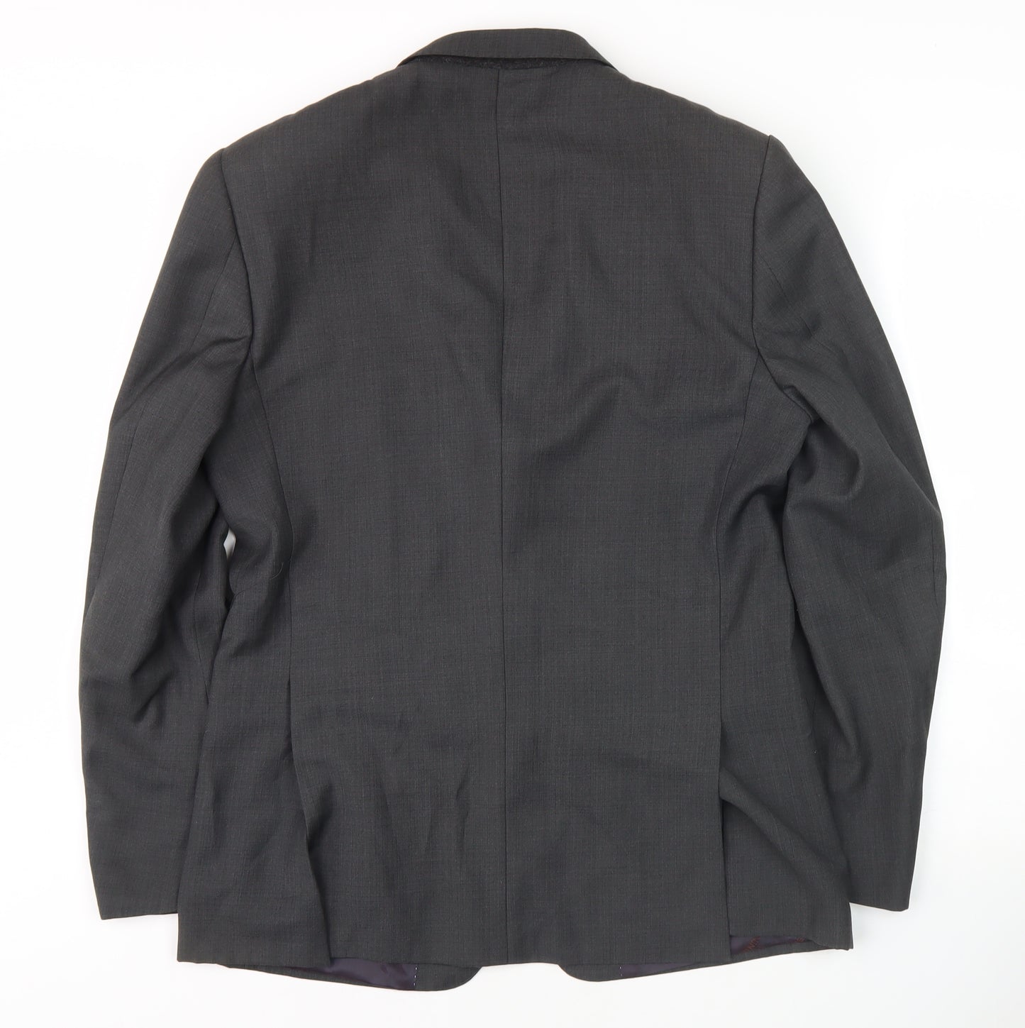 Bernini Men's Grey Single-Breasted Blazer Jacket