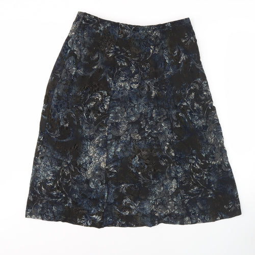 Millburn Women’s Blue Floral Skirt Size 14