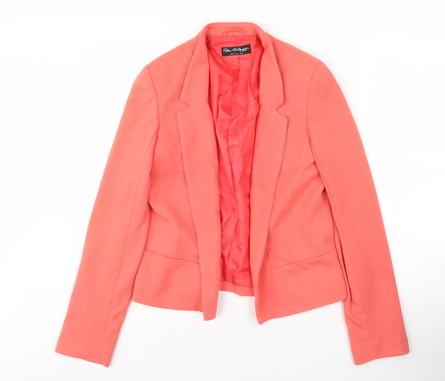Miss Selfridge Women's Orange Blazer Size 10