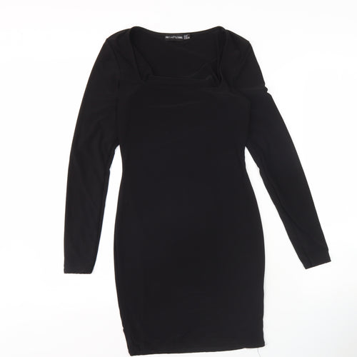 PrettyLittleThing Women’s Black Bodycon Dress UK 12