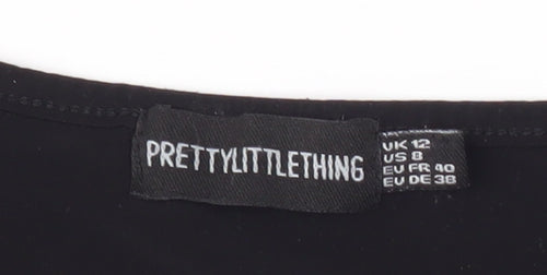 PrettyLittleThing Women’s Black Bodycon Dress UK 12