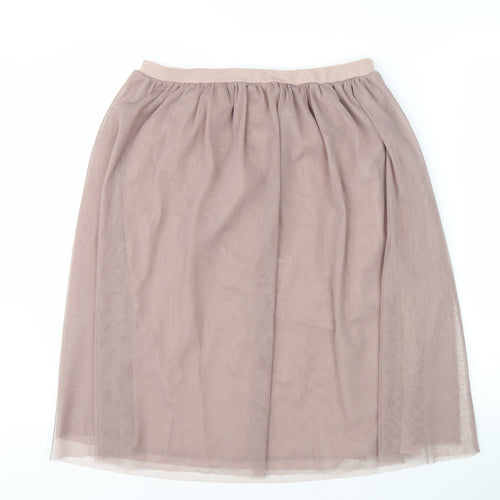 Next Women's Brown Midi Skirt, Size 10, Elastic Waist