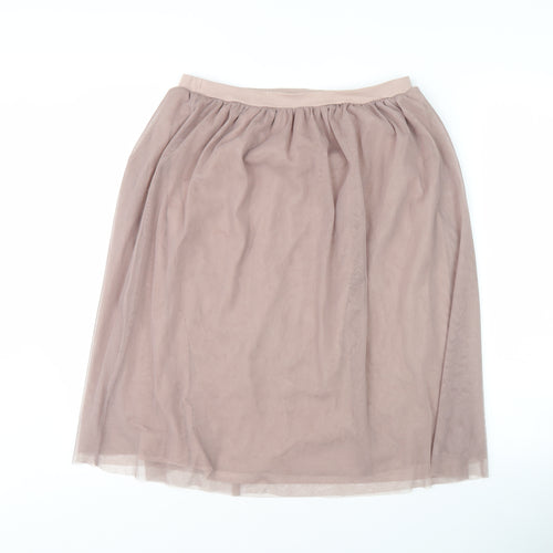 Next Women's Brown Midi Skirt, Size 10, Elastic Waist